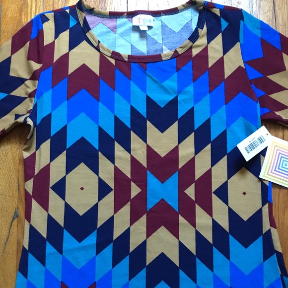 NEW LuLaRoe Julia Dress Medium - Picture 5 of 9